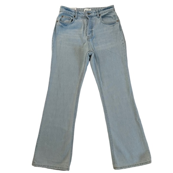 H&M 100% Cotton Flare High Waist Ankle Length Jeans Size 6 - Picture 3 of 17